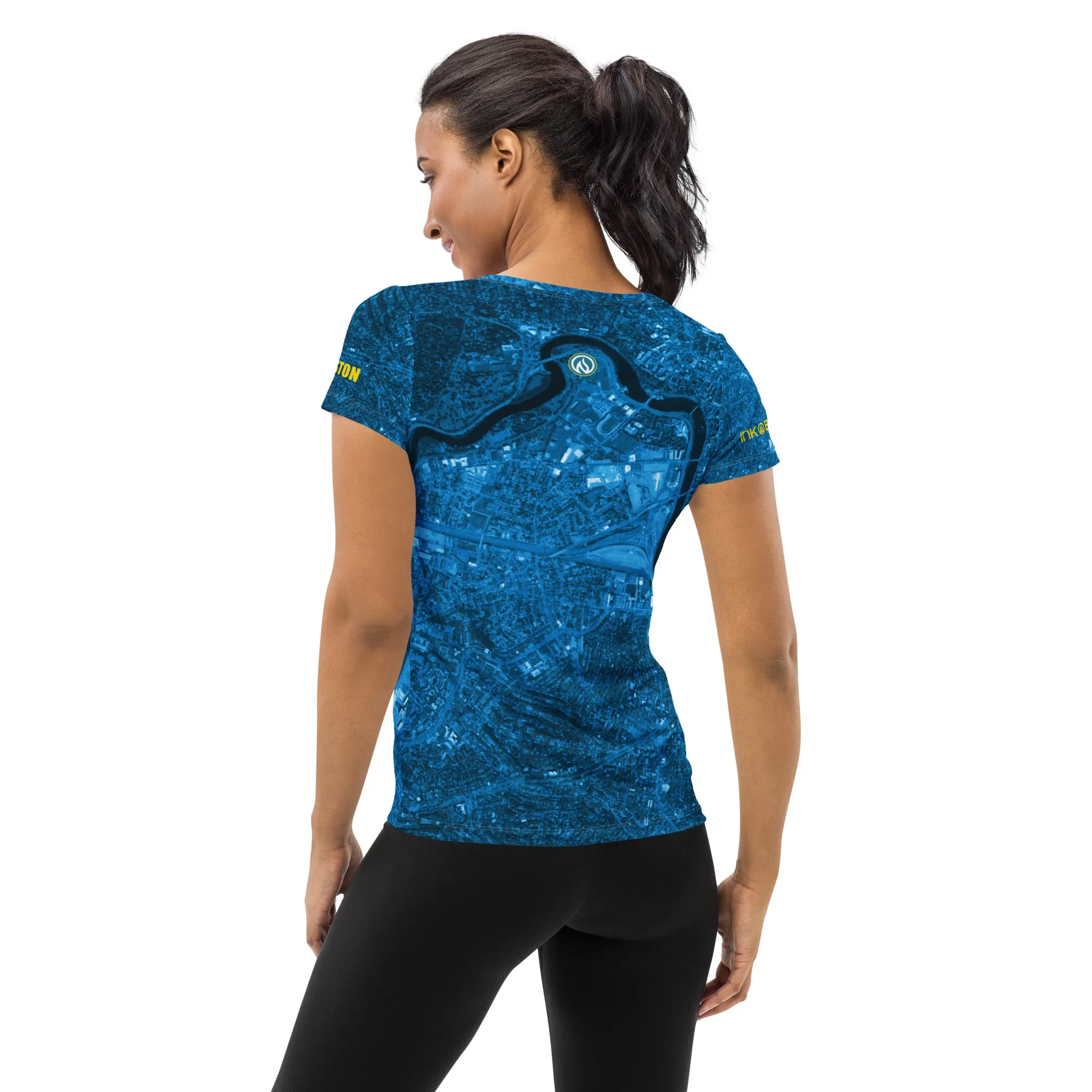 Boston 26.2 Scoop Neck Tech Shirt sold by INKnBURN product image thumbnail 3