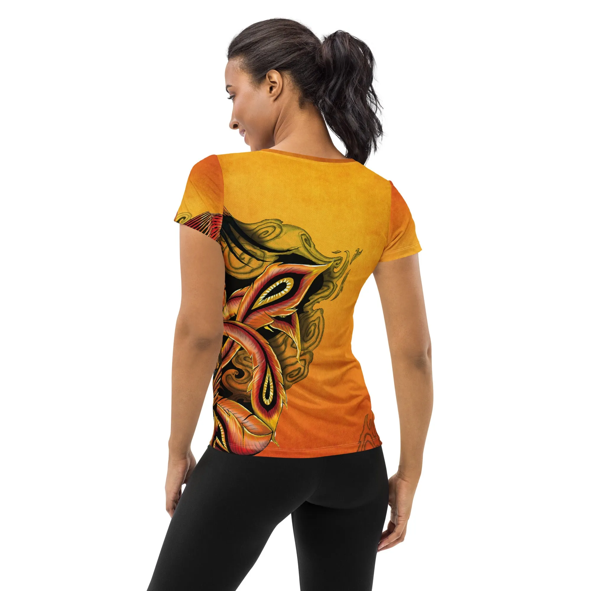 Phoenix Scoop Neck Tech Shirt sold by INKnBURN product image thumbnail 2