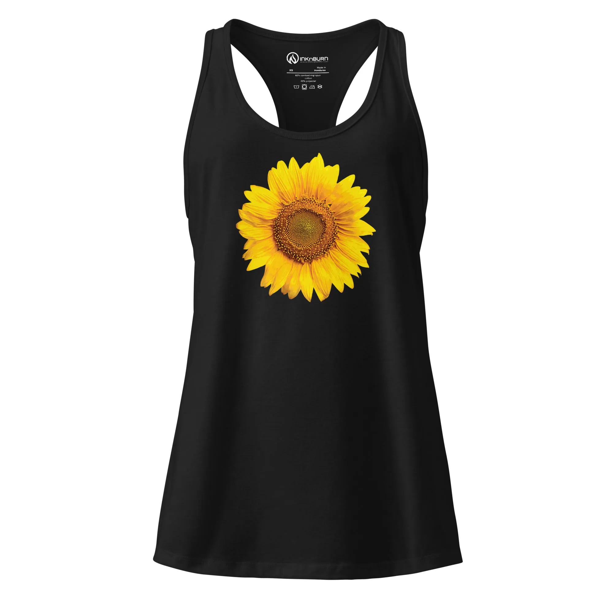 Sunflower Racerback Tank (2 Colors) sold by INKnBURN