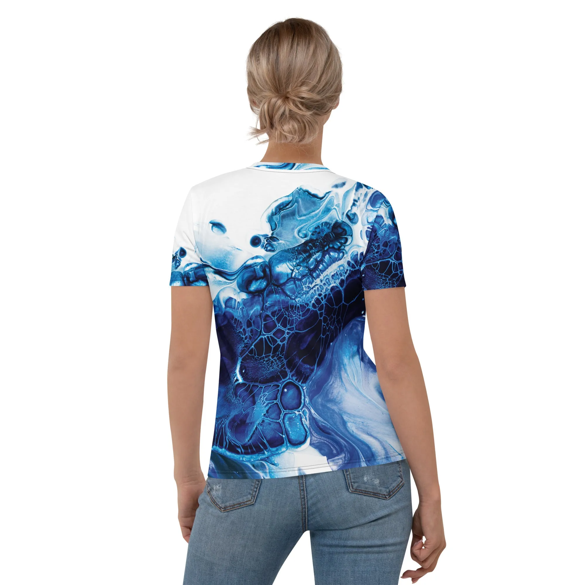 Blue Ink T-Shirt AOP sold by INKnBURN product image thumbnail 2