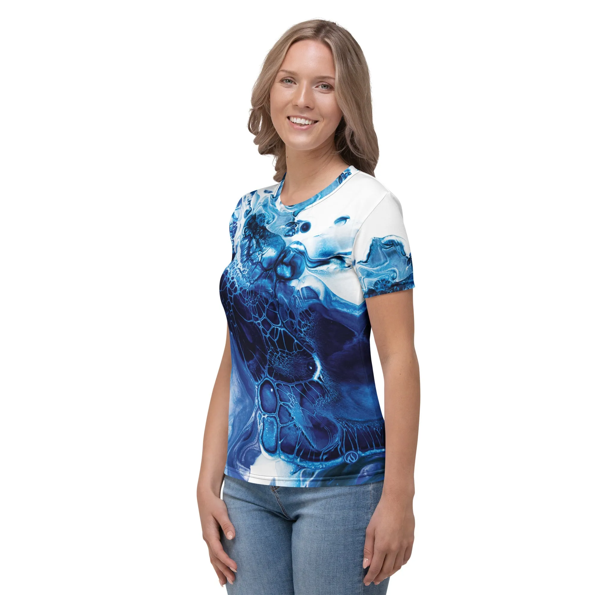 Blue Ink T-Shirt AOP sold by INKnBURN product image thumbnail 3