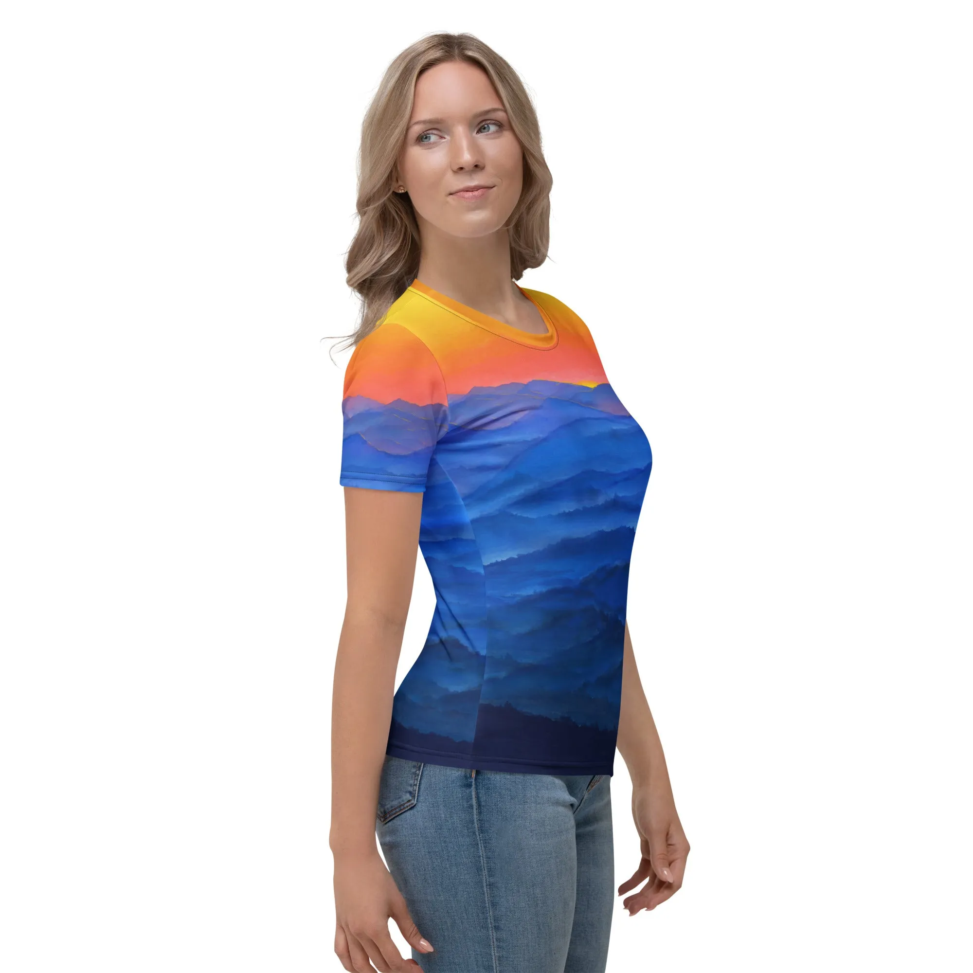 Dawn Womens T-Shirt AOP sold by INKnBURN product image thumbnail 4