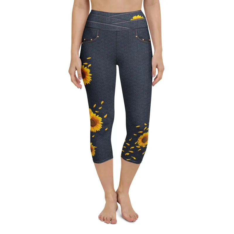 Sunflower Capris sold by INKnBURN