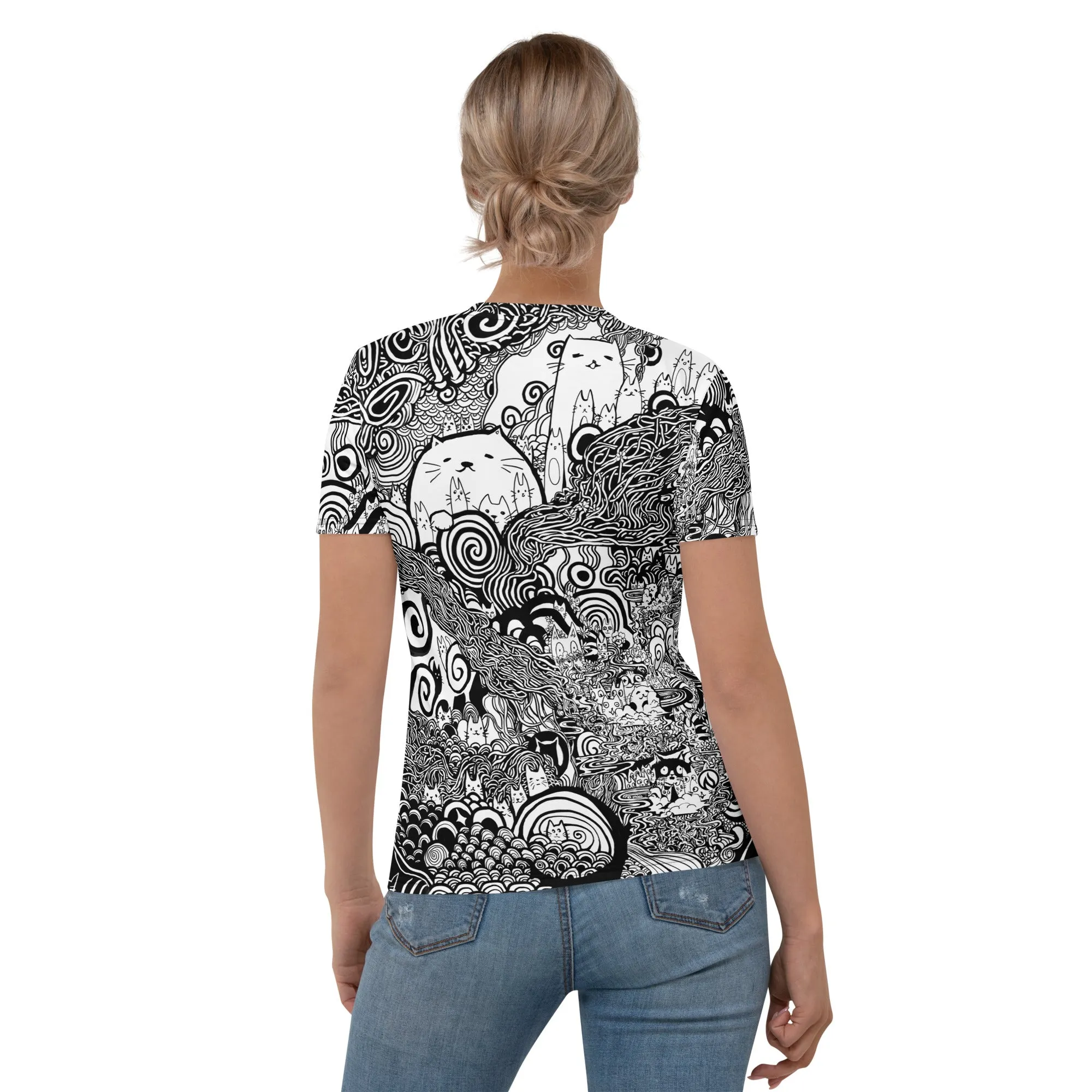 Womens Catastrophe T-Shirt AOP sold by INKnBURN product image thumbnail 2