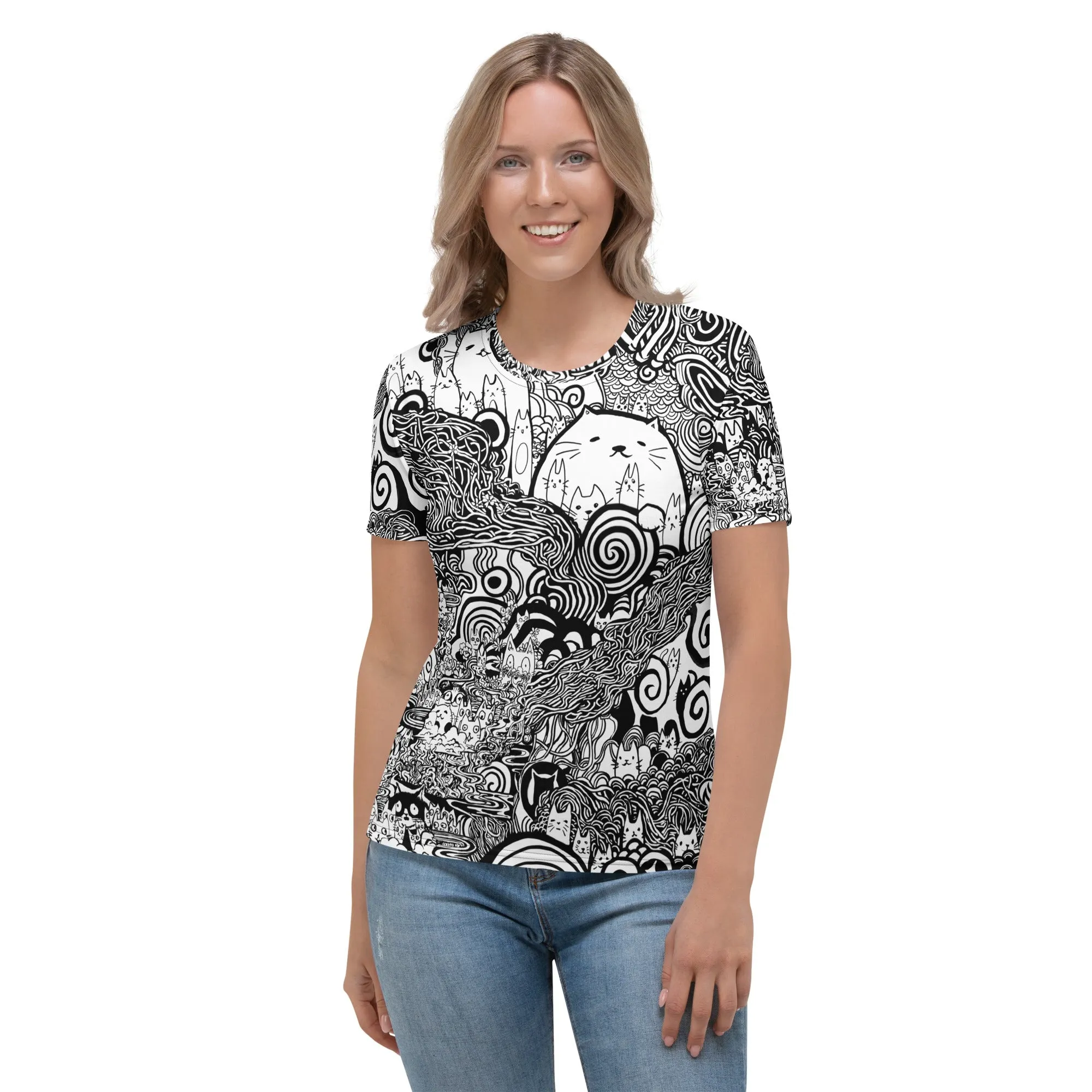 Womens Catastrophe T-Shirt AOP sold by INKnBURN