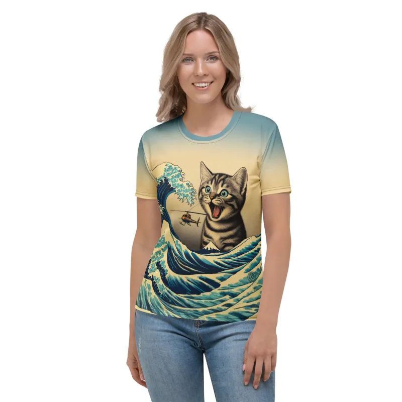 Catzilla Womens T-Shirt AOP sold by INKnBURN