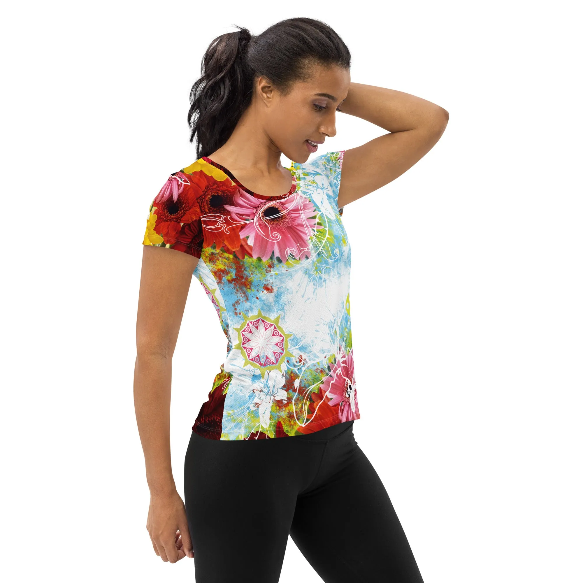Wildflower Scoop Neck Tech sold by INKnBURN product image thumbnail 4
