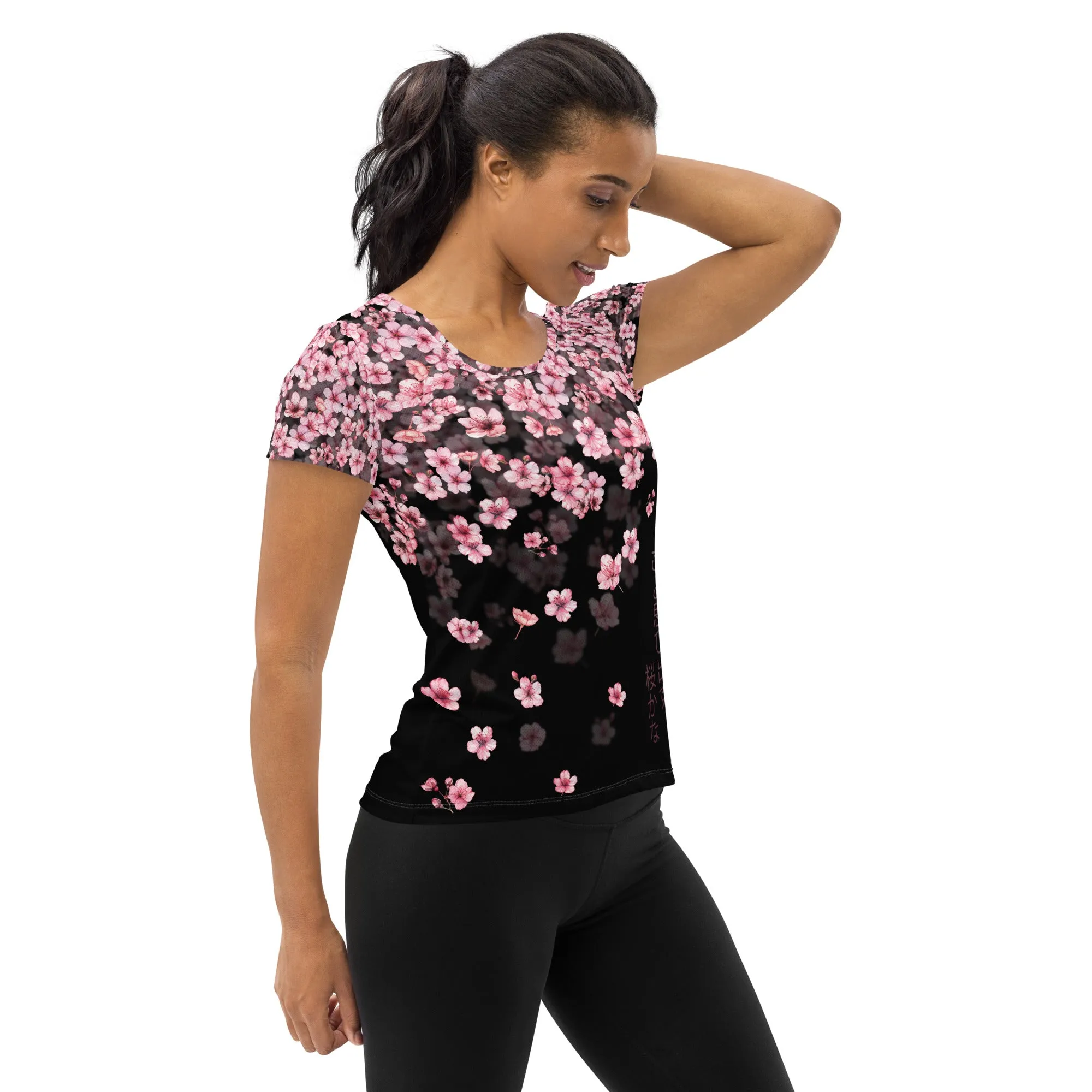 Sakura Scoop Neck Tech Shirt sold by INKnBURN product image thumbnail 4