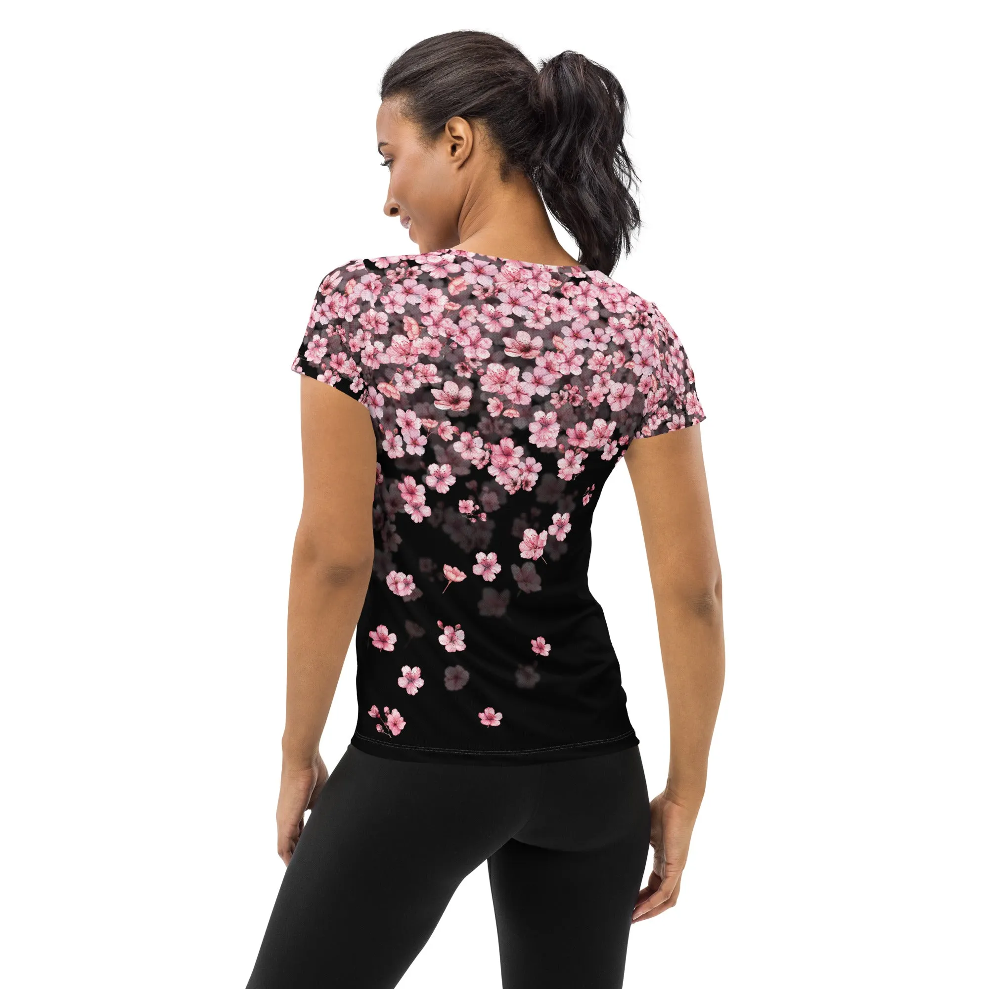 Sakura Scoop Neck Tech Shirt sold by INKnBURN product image thumbnail 2
