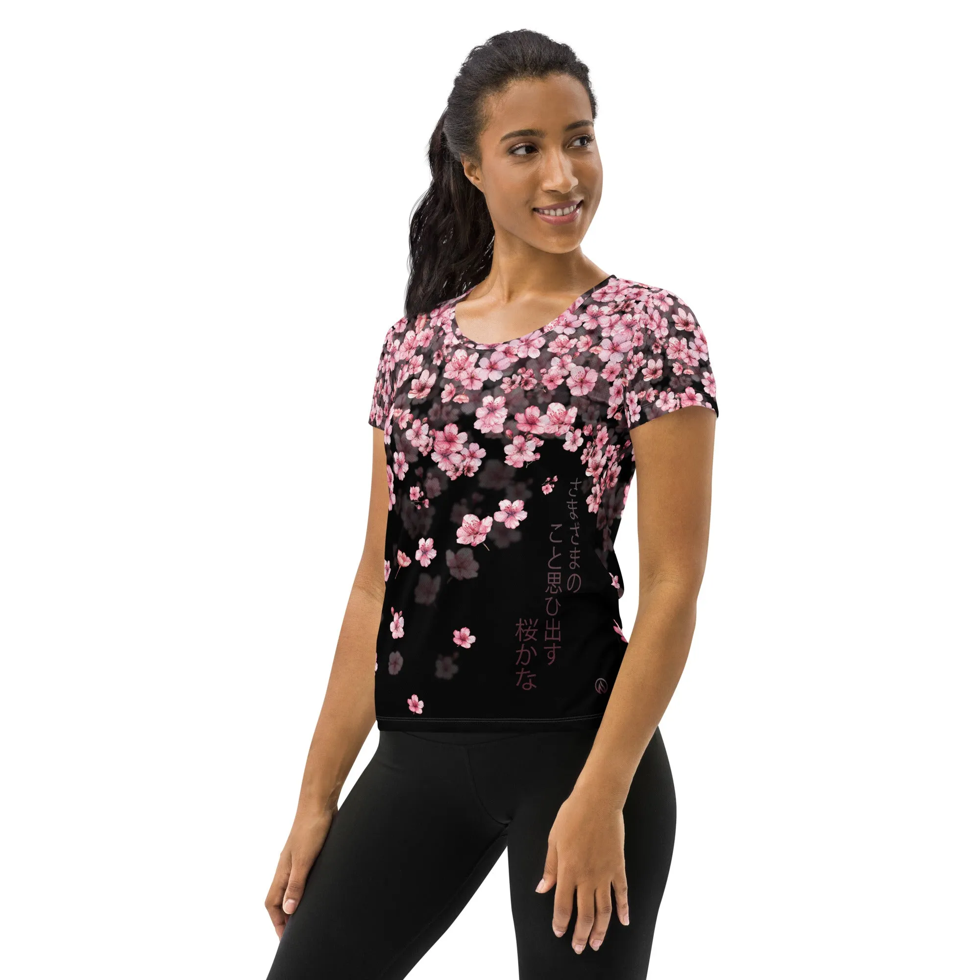 Sakura Scoop Neck Tech Shirt sold by INKnBURN product image thumbnail 3
