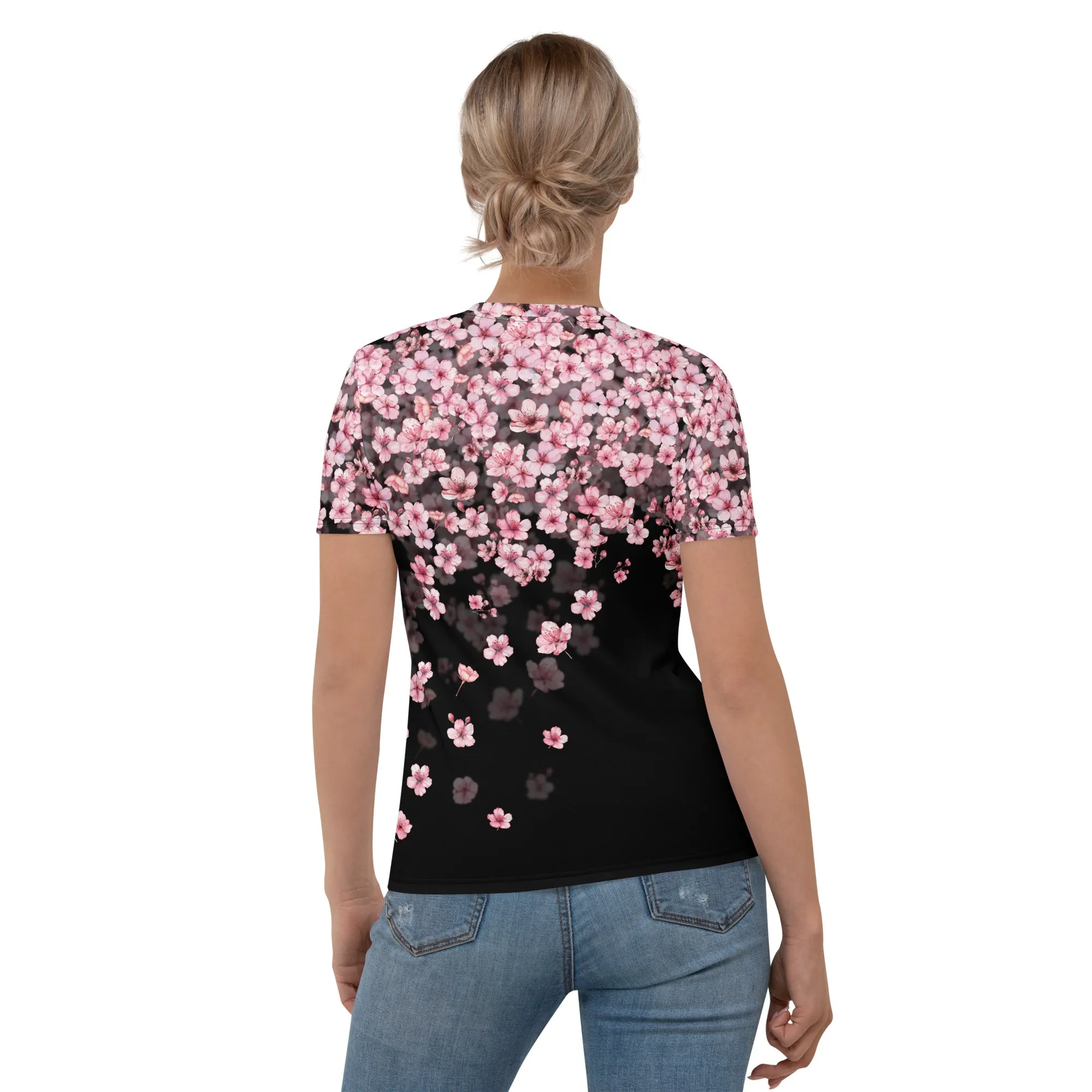 Sakura Womens T-Shirt AOP sold by INKnBURN product image thumbnail 2