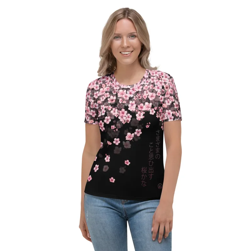 Sakura Womens T-Shirt AOP sold by INKnBURN