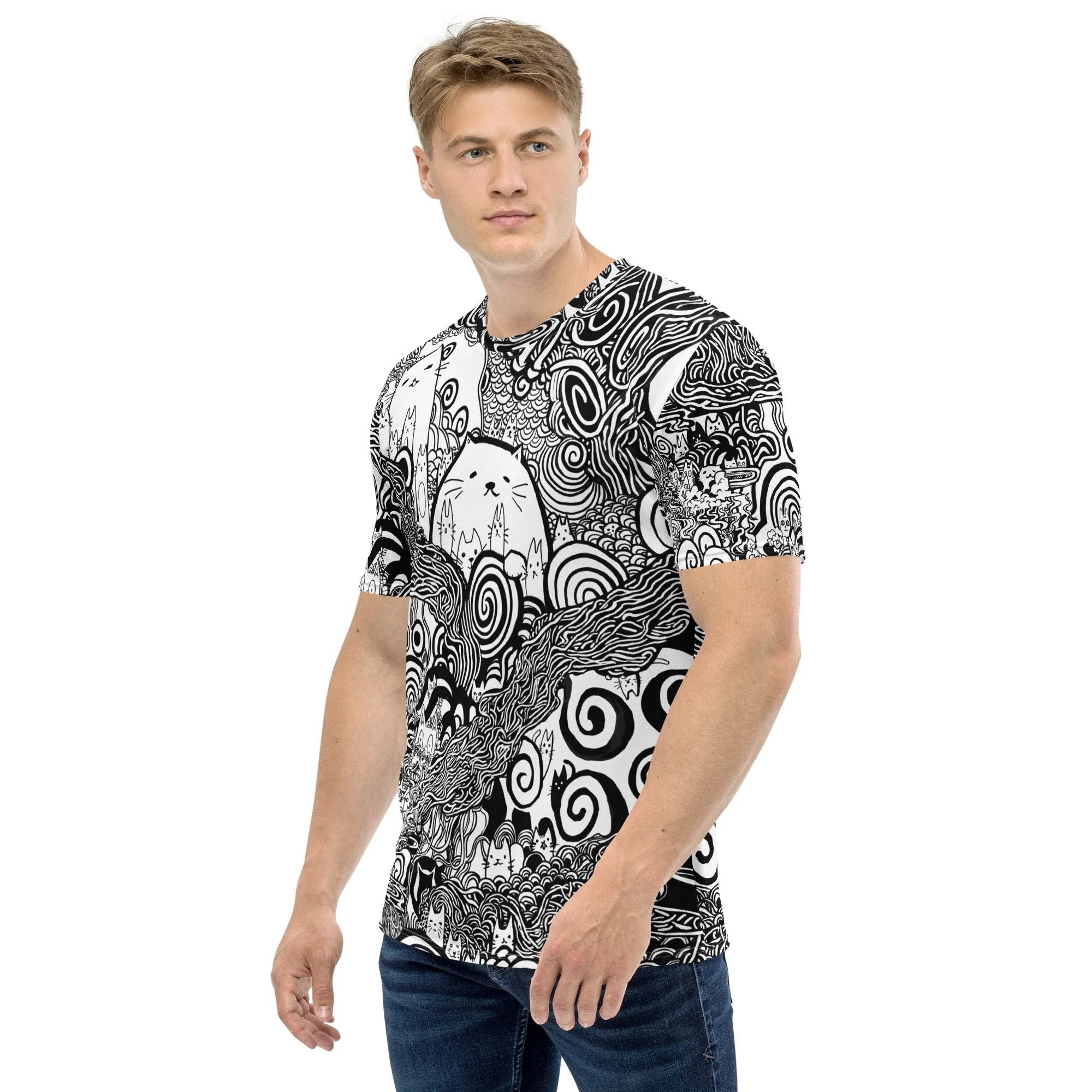 Catastrophe Mens T-Shirt AOP sold by INKnBURN product image thumbnail 3