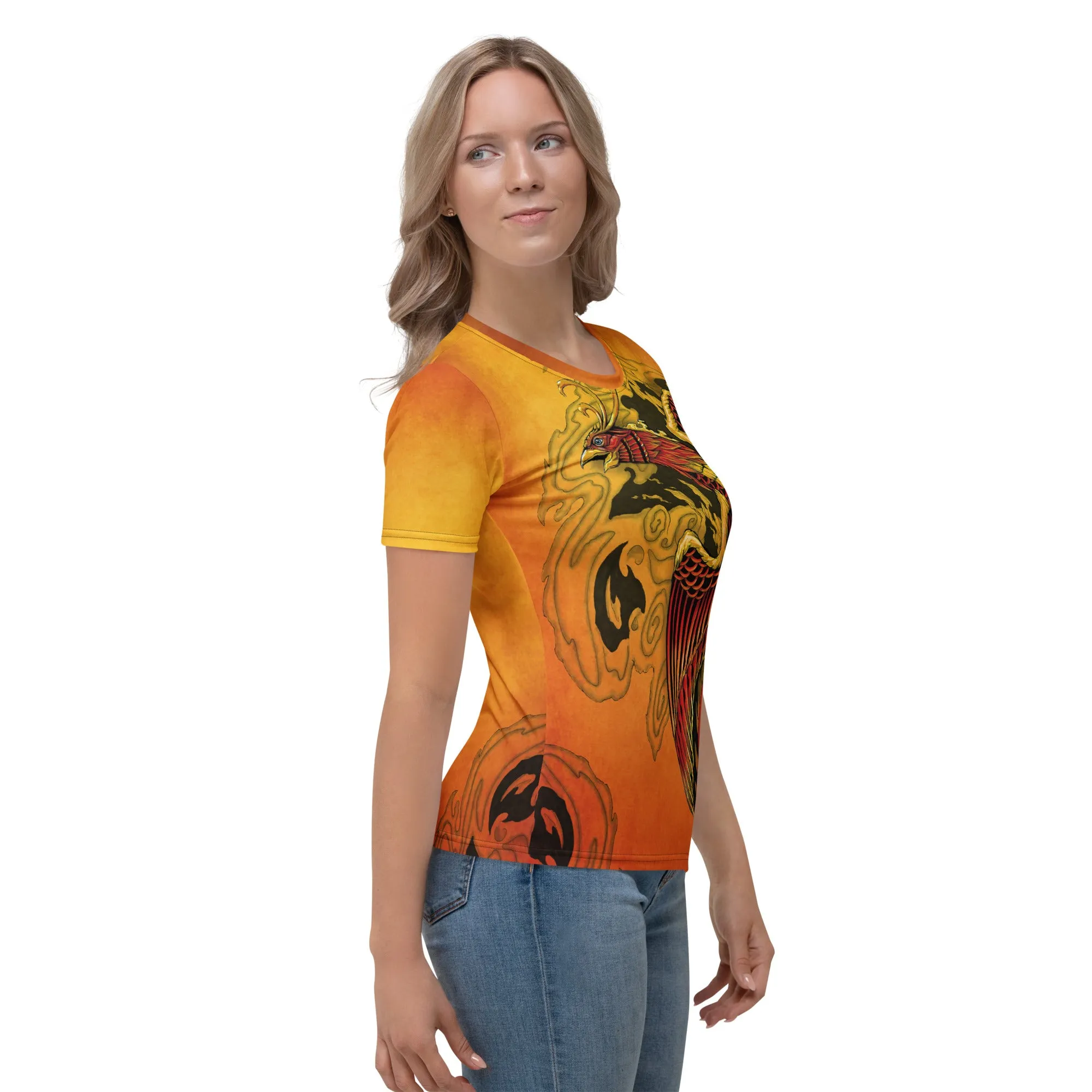 Phoenix Womens T-Shirt AOP sold by INKnBURN product image thumbnail 4