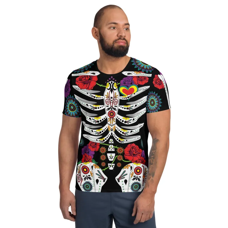 Mens Calavera Tech Shirt sold by INKnBURN