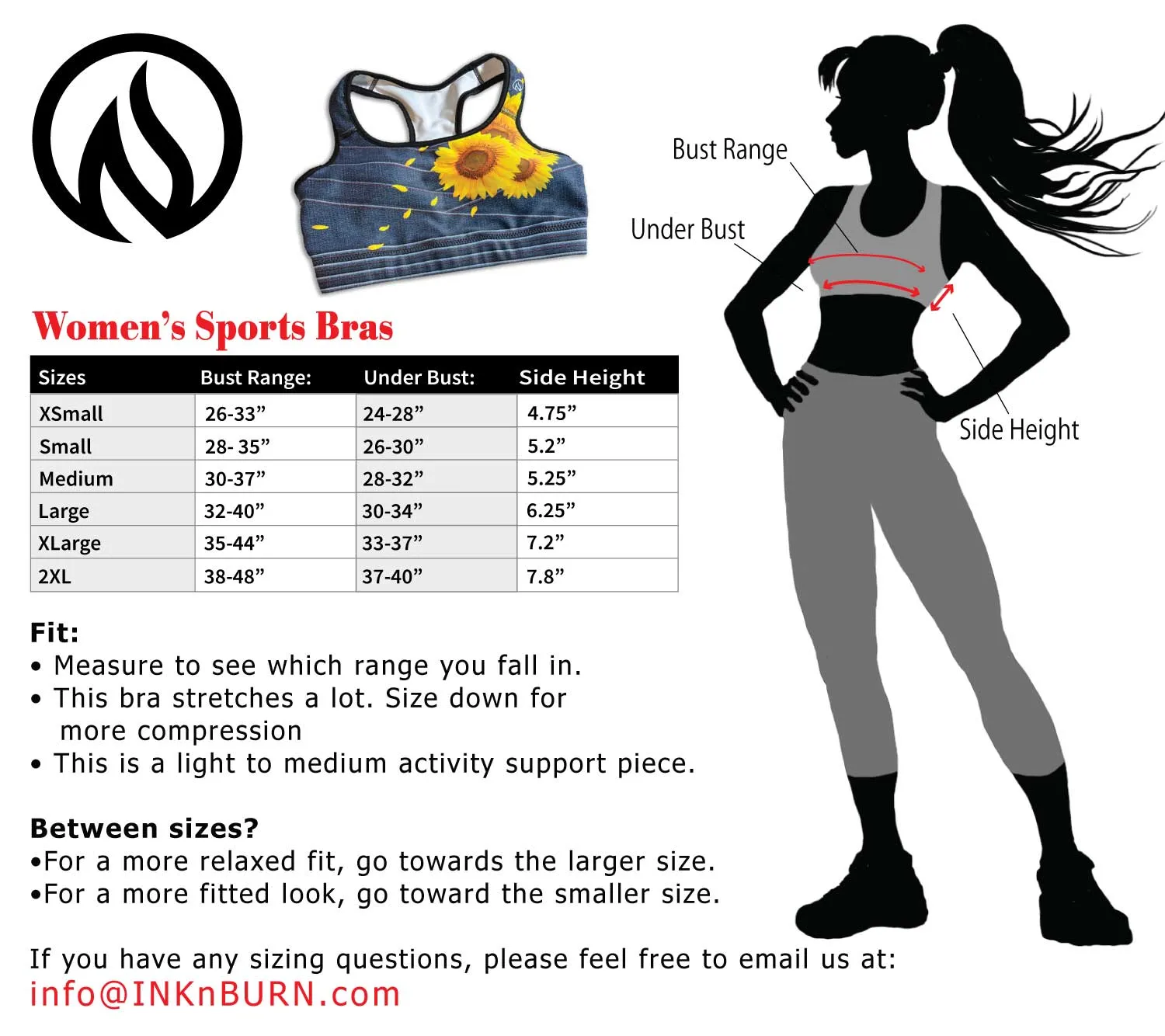 Pink Ribbon Padded Sports Bra sold by INKnBURN product image thumbnail 5