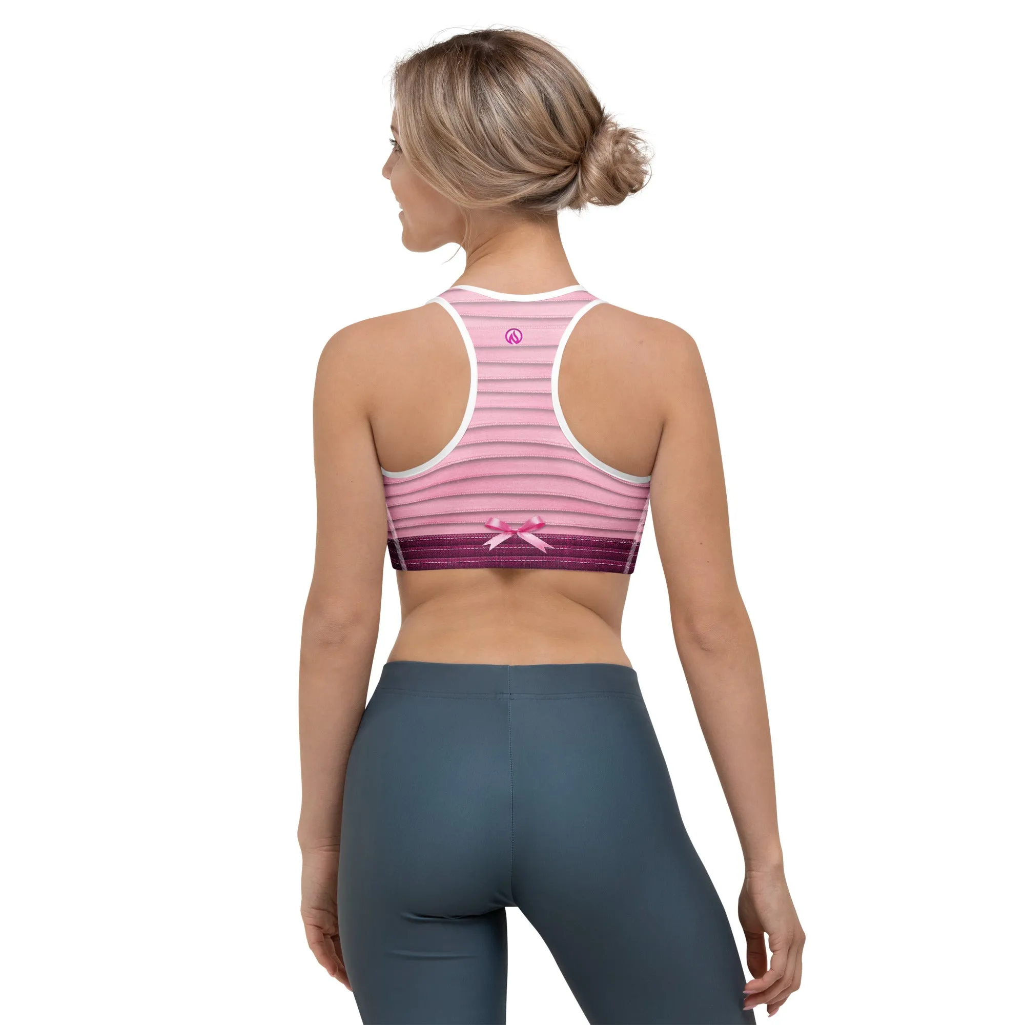 Pink Ribbon Sports Bra sold by INKnBURN product image thumbnail 4