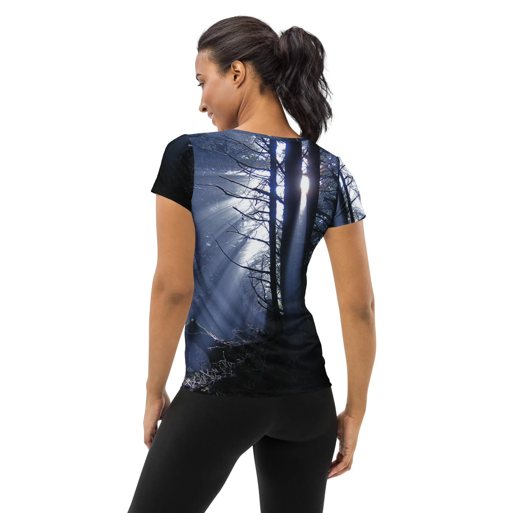 Dark Forest Scoop Neck Tech sold by INKnBURN product image thumbnail 2