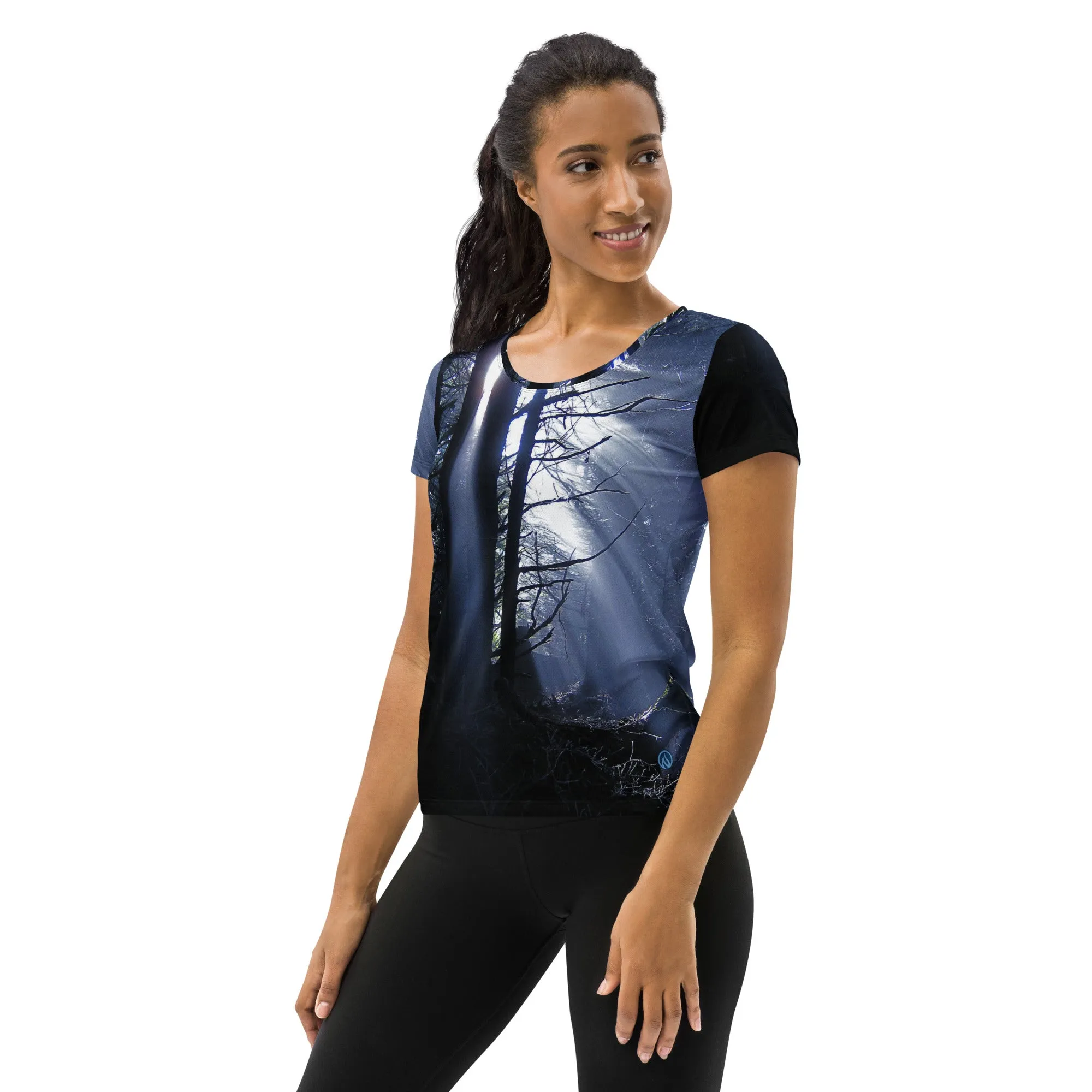 Dark Forest Scoop Neck Tech sold by INKnBURN product image thumbnail 3