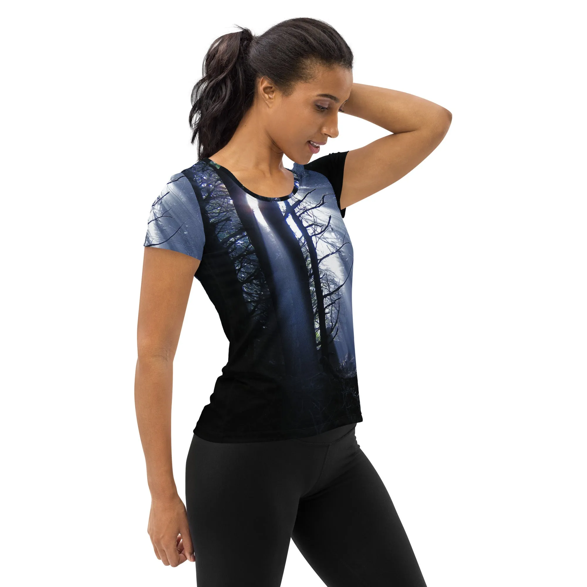 Dark Forest Scoop Neck Tech sold by INKnBURN product image thumbnail 4