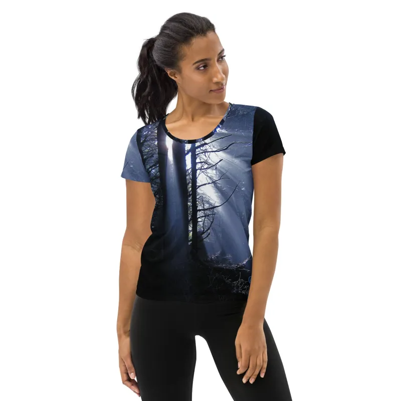 Dark Forest Scoop Neck Tech sold by INKnBURN