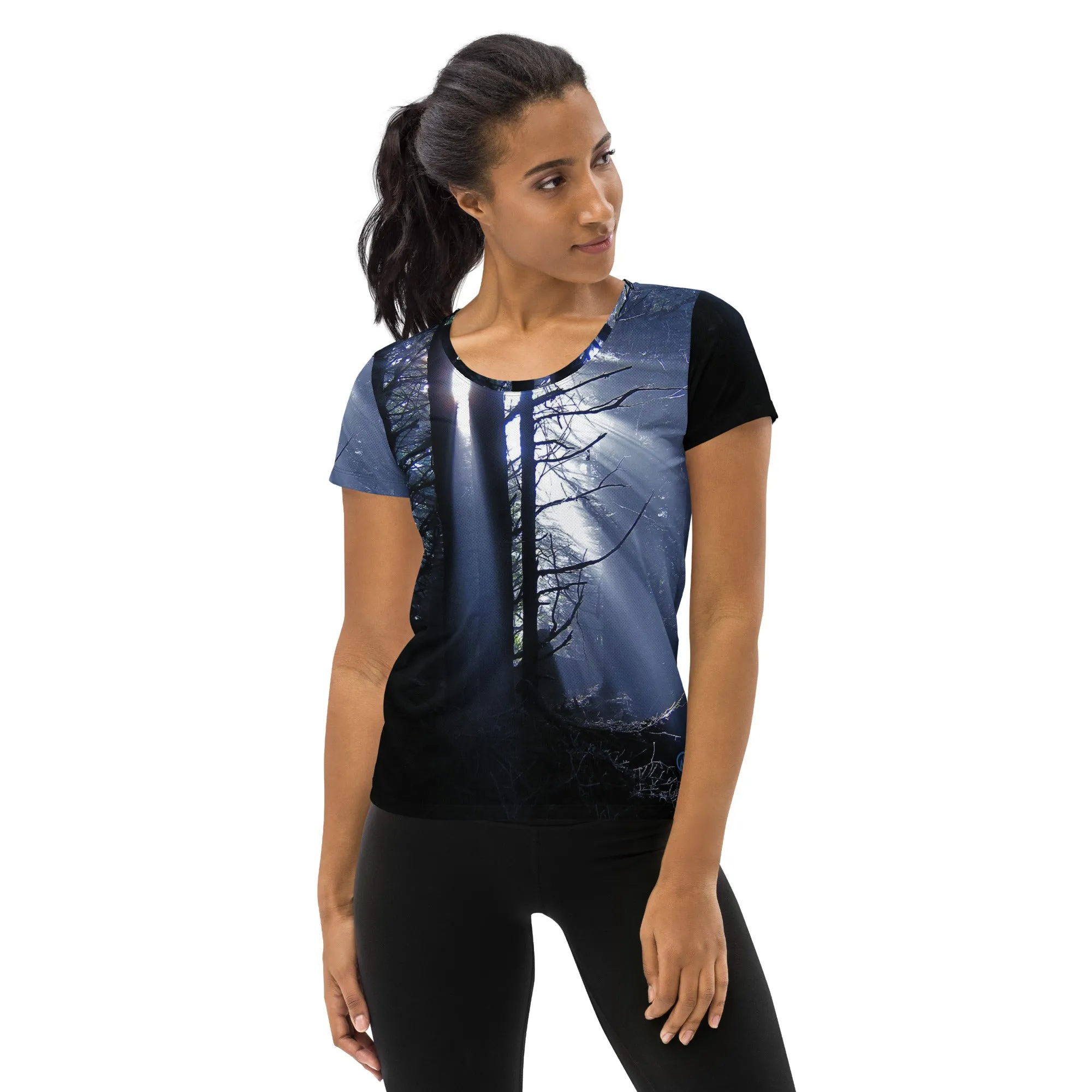 Dark Forest Scoop Neck Tech sold by INKnBURN