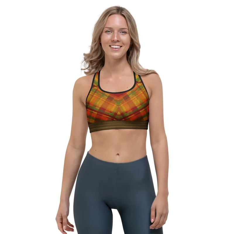 Fall Plaid Sports Bra sold by INKnBURN