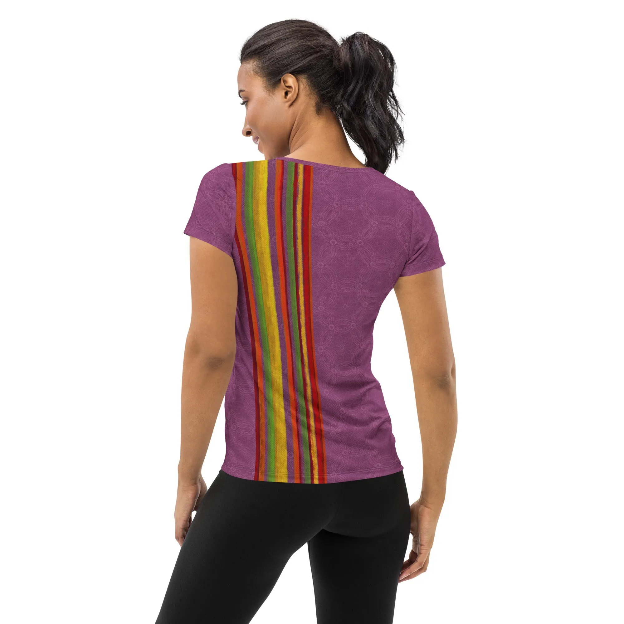 Fall Stripes Scoop Neck Tech sold by INKnBURN product image thumbnail 2