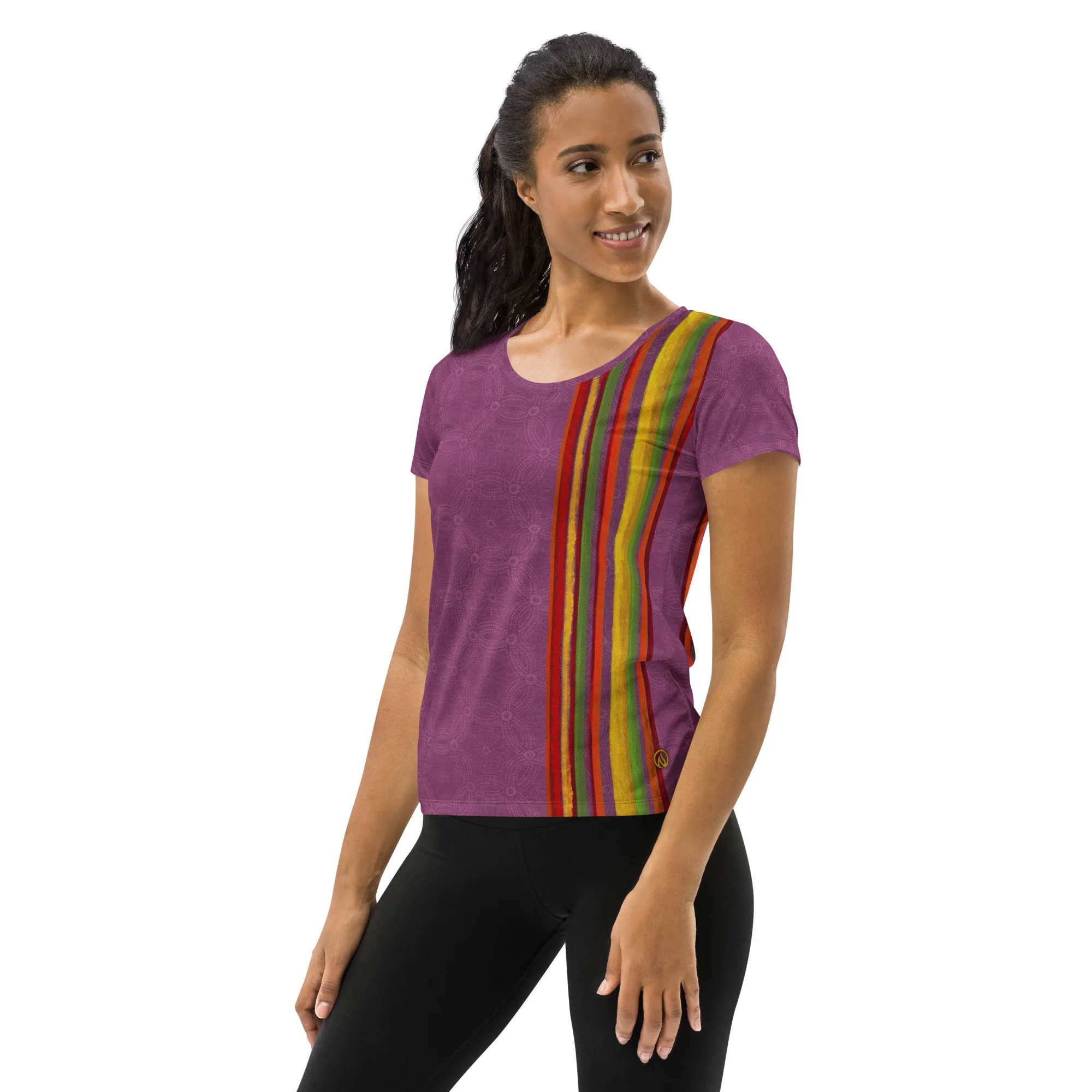 Fall Stripes Scoop Neck Tech sold by INKnBURN product image thumbnail 3