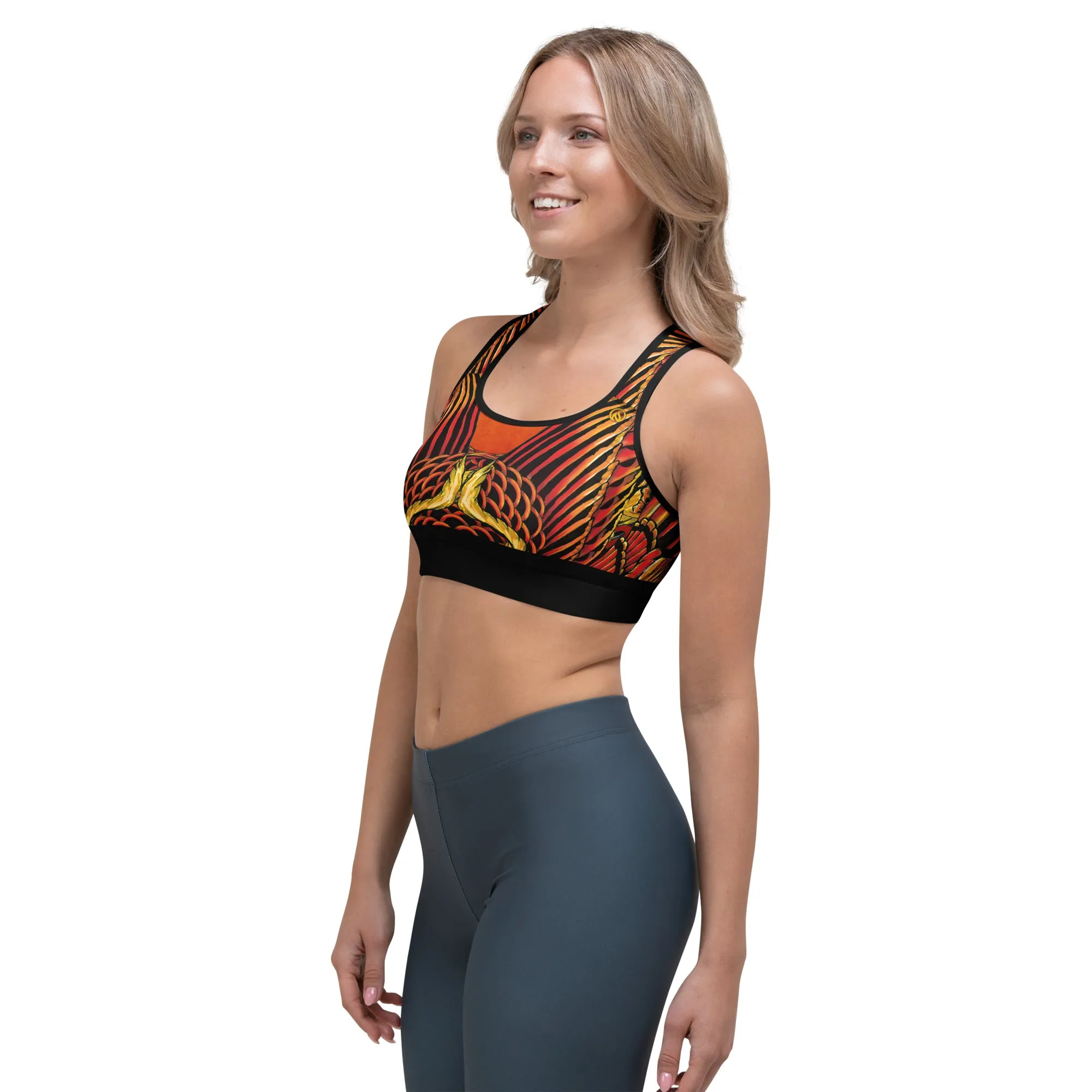 Phoenix Sports bra sold by INKnBURN product image thumbnail 2