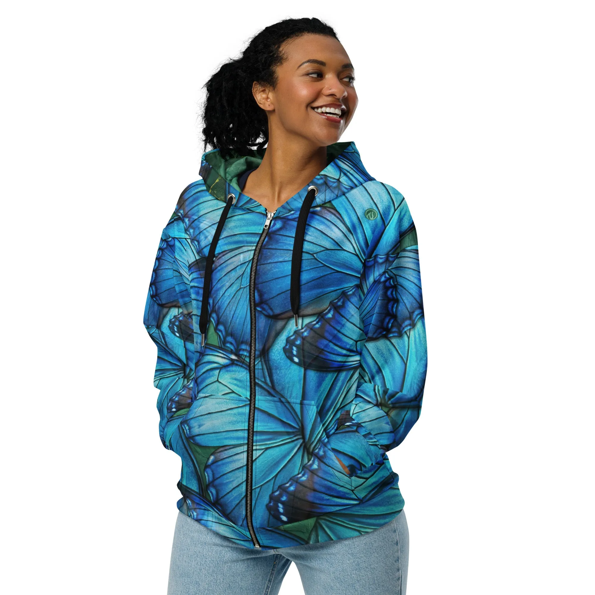 Ascent Unisex Zip Performance Hoodie sold by INKnBURN product image thumbnail 3
