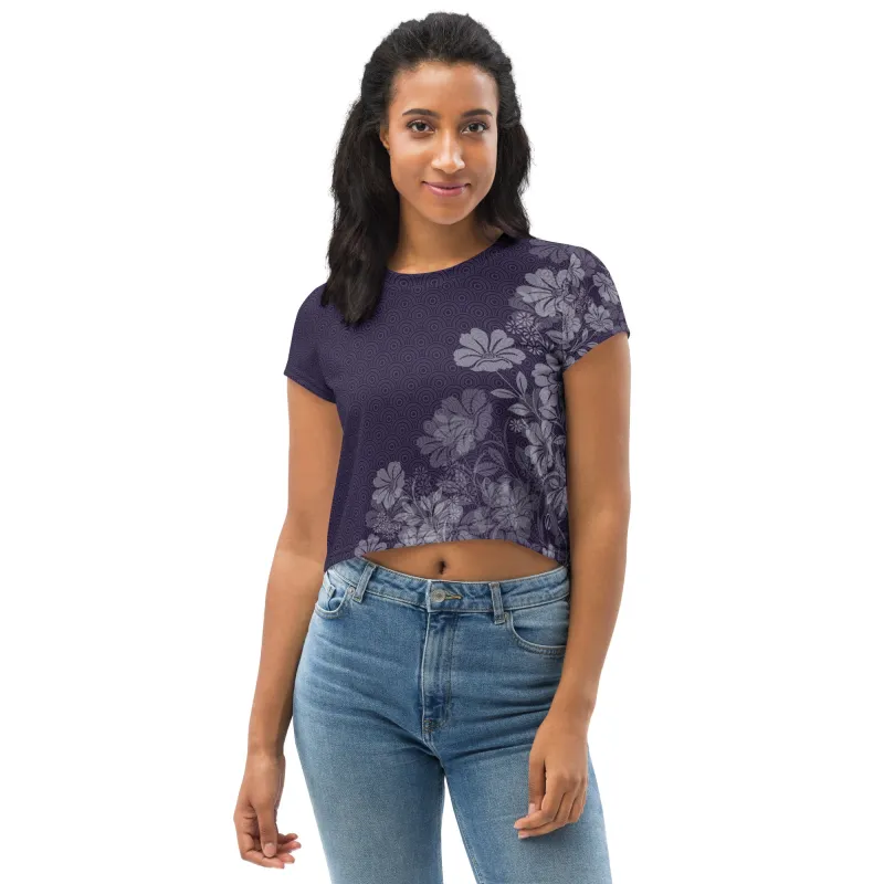 Floral Fade Crop Tee sold by INKnBURN