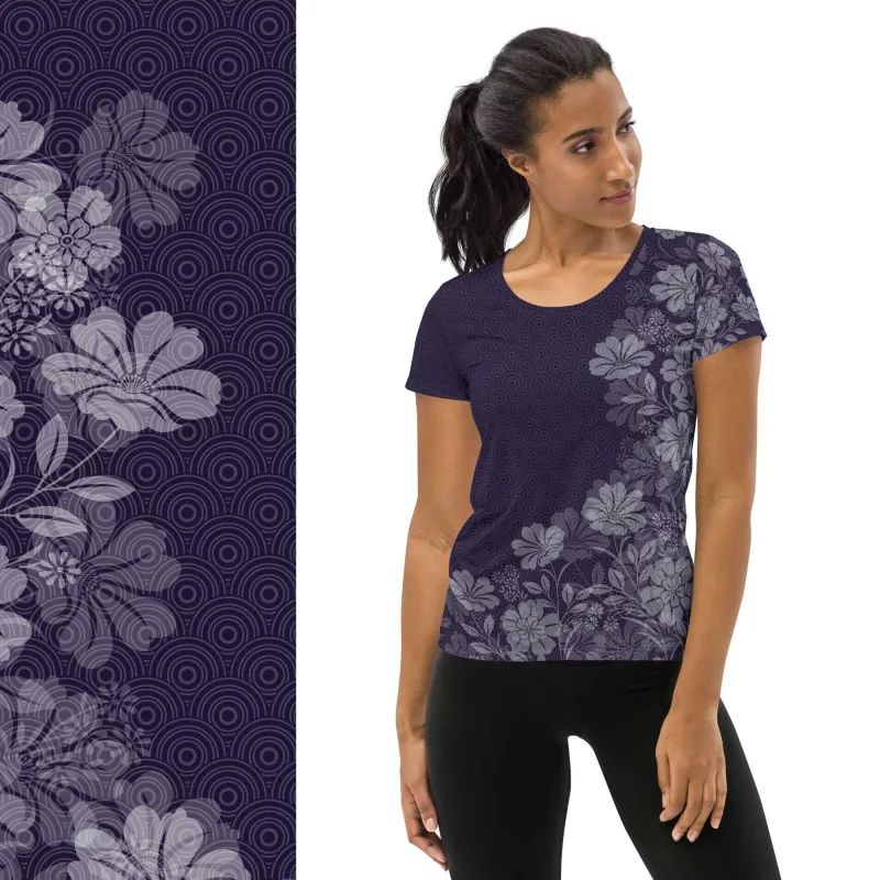 Floral Fade Scoop Neck Tech sold by INKnBURN