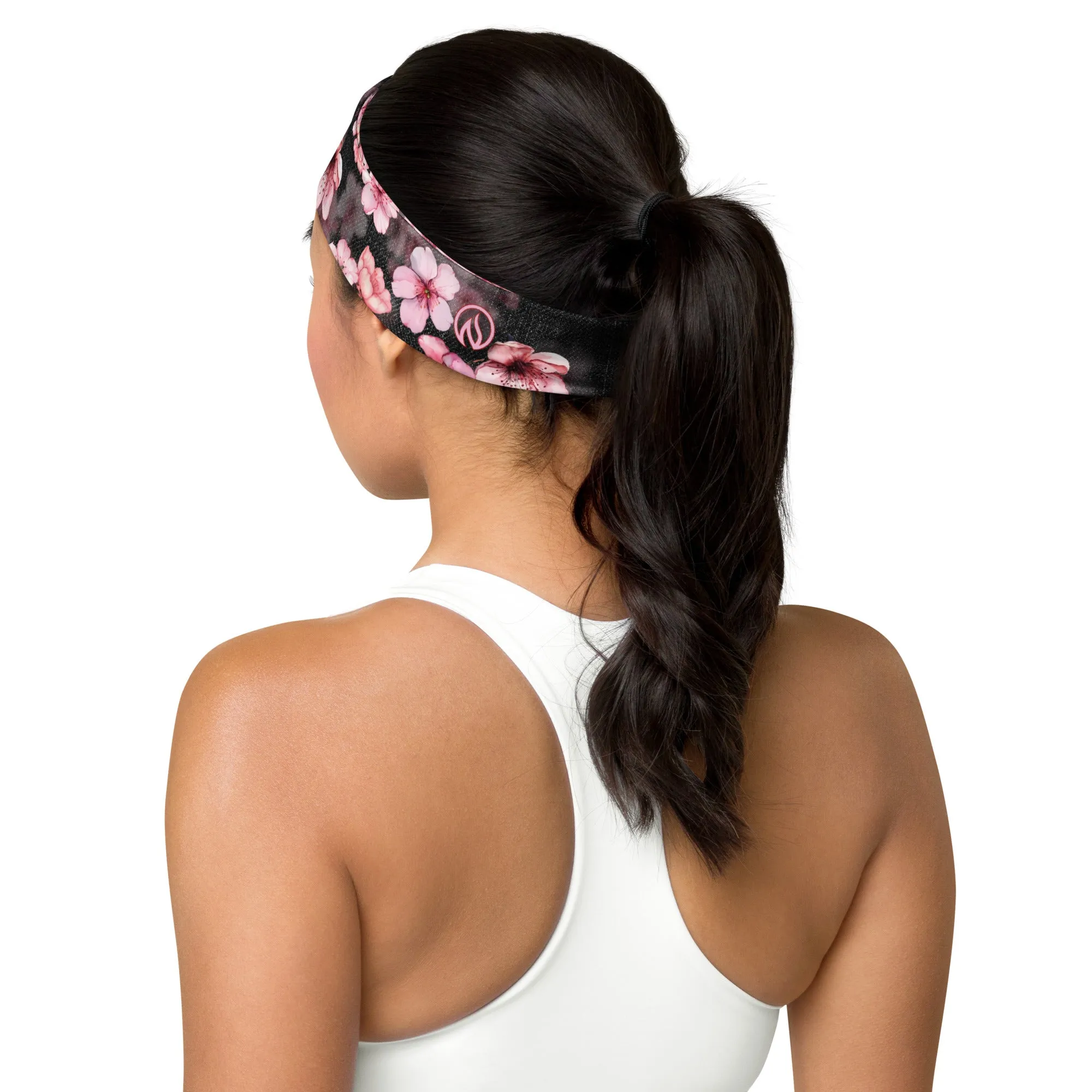Sakura Black Denim Headband sold by INKnBURN product image thumbnail 4