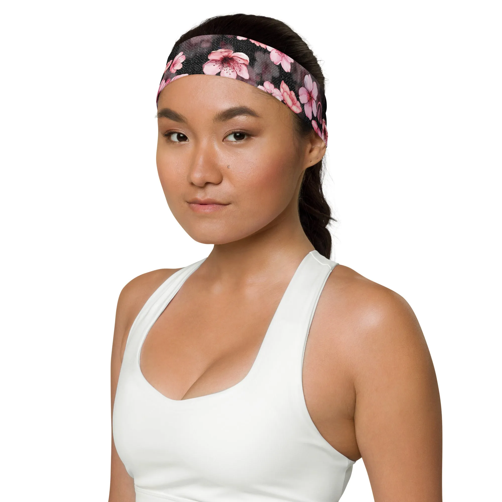 Sakura Black Denim Headband sold by INKnBURN product image thumbnail 3