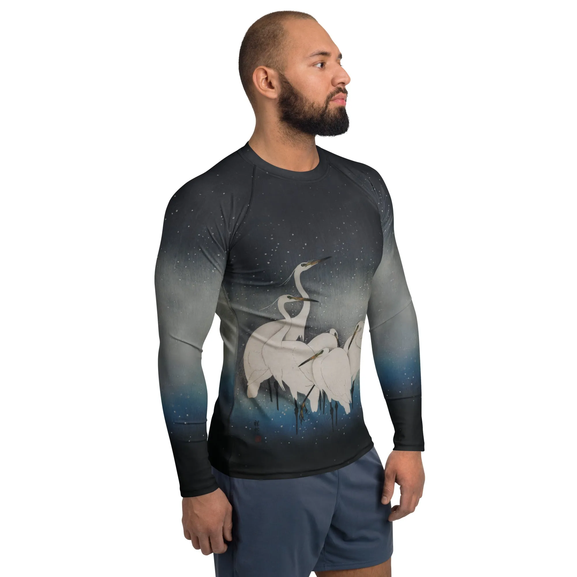 Egrets in Snow Mens Pullover sold by INKnBURN product image thumbnail 4