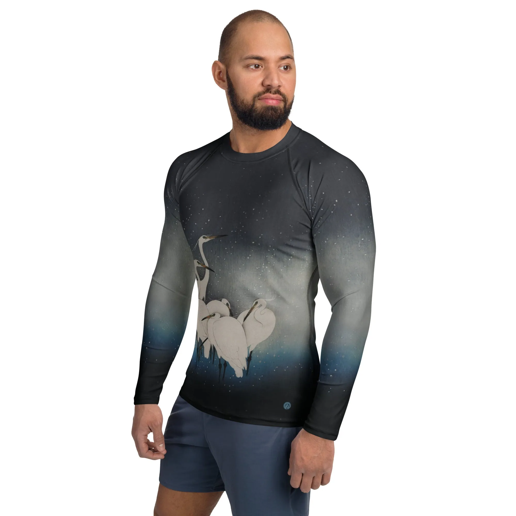 Egrets in Snow Mens Pullover sold by INKnBURN product image thumbnail 3
