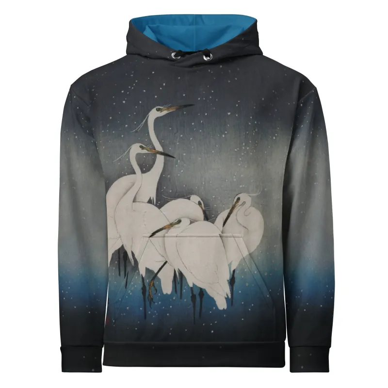 Snowy Egrets Hoodie sold by INKnBURN