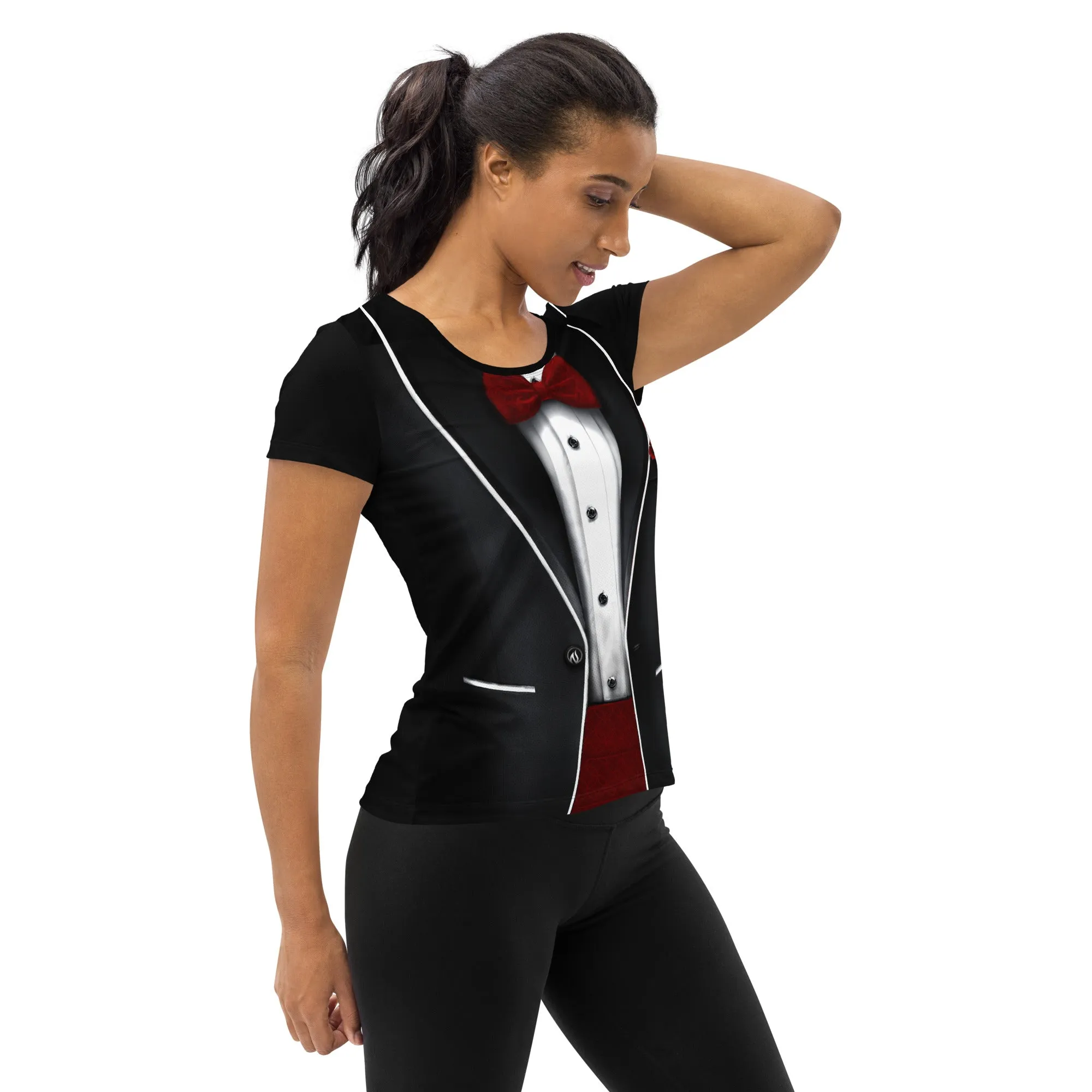 Tuxedo Scoop Neck Tech Shirt sold by INKnBURN product image thumbnail 4