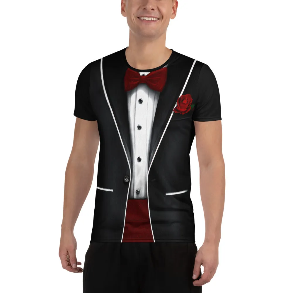 Mens Tuxedo Tech Shirt sold by INKnBURN product image thumbnail 2