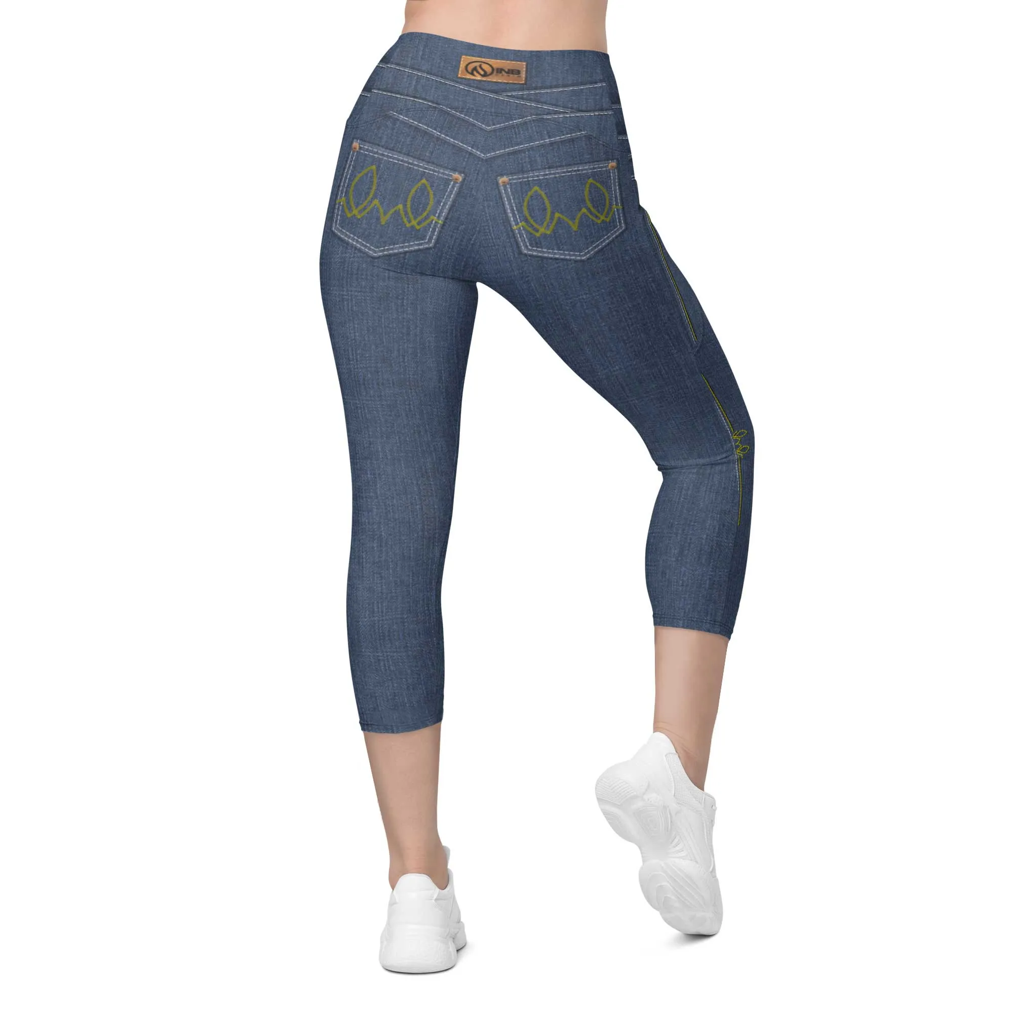 True Blue Denim Capris w/Pockets sold by INKnBURN product image thumbnail 3