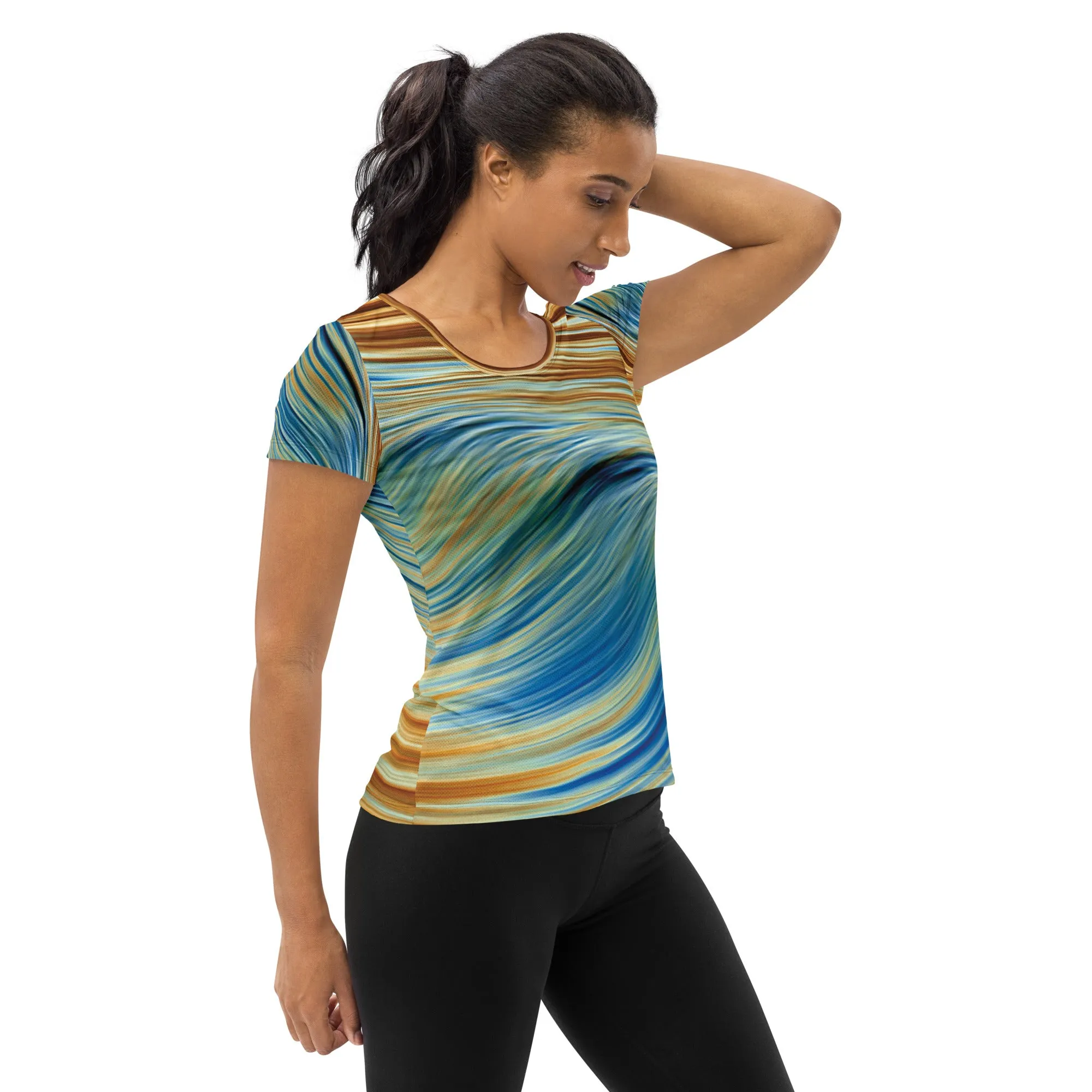 Current Scoop Neck Tech Shirt sold by INKnBURN product image thumbnail 4