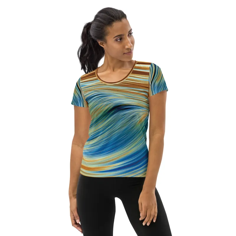 Current Scoop Neck Tech Shirt made by INKnBURN