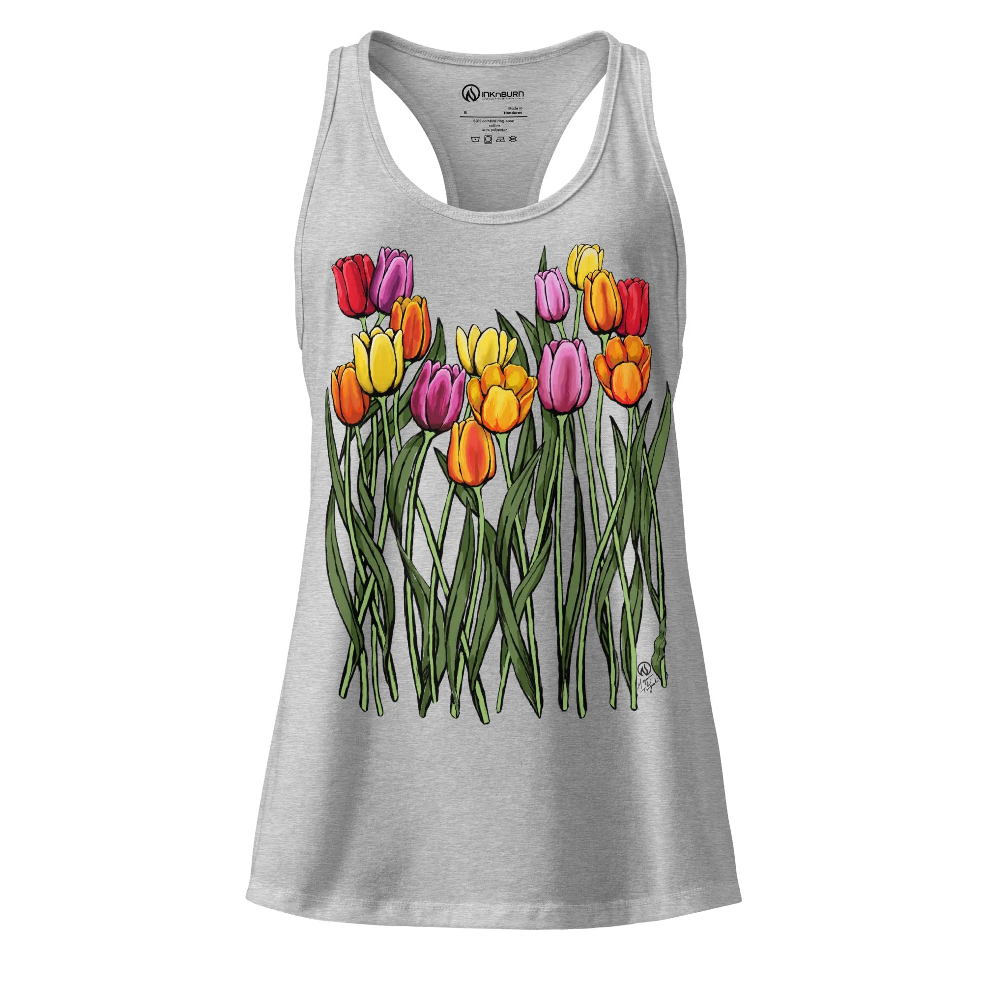 Tulip Cotton Blend Racerback Tank sold by INKnBURN product image thumbnail 2