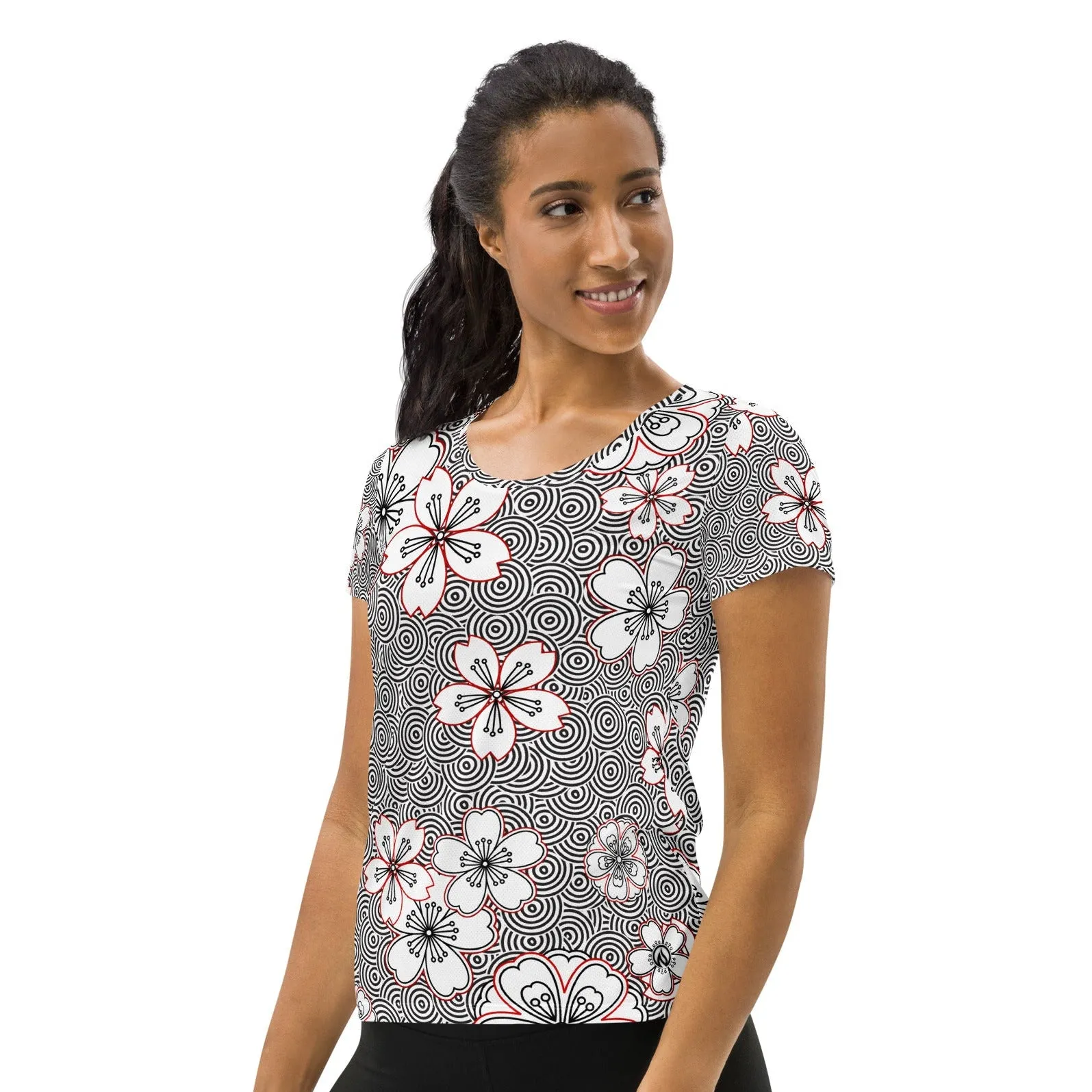Sakura Rain Scoop Neck Tech sold by INKnBURN product image thumbnail 4
