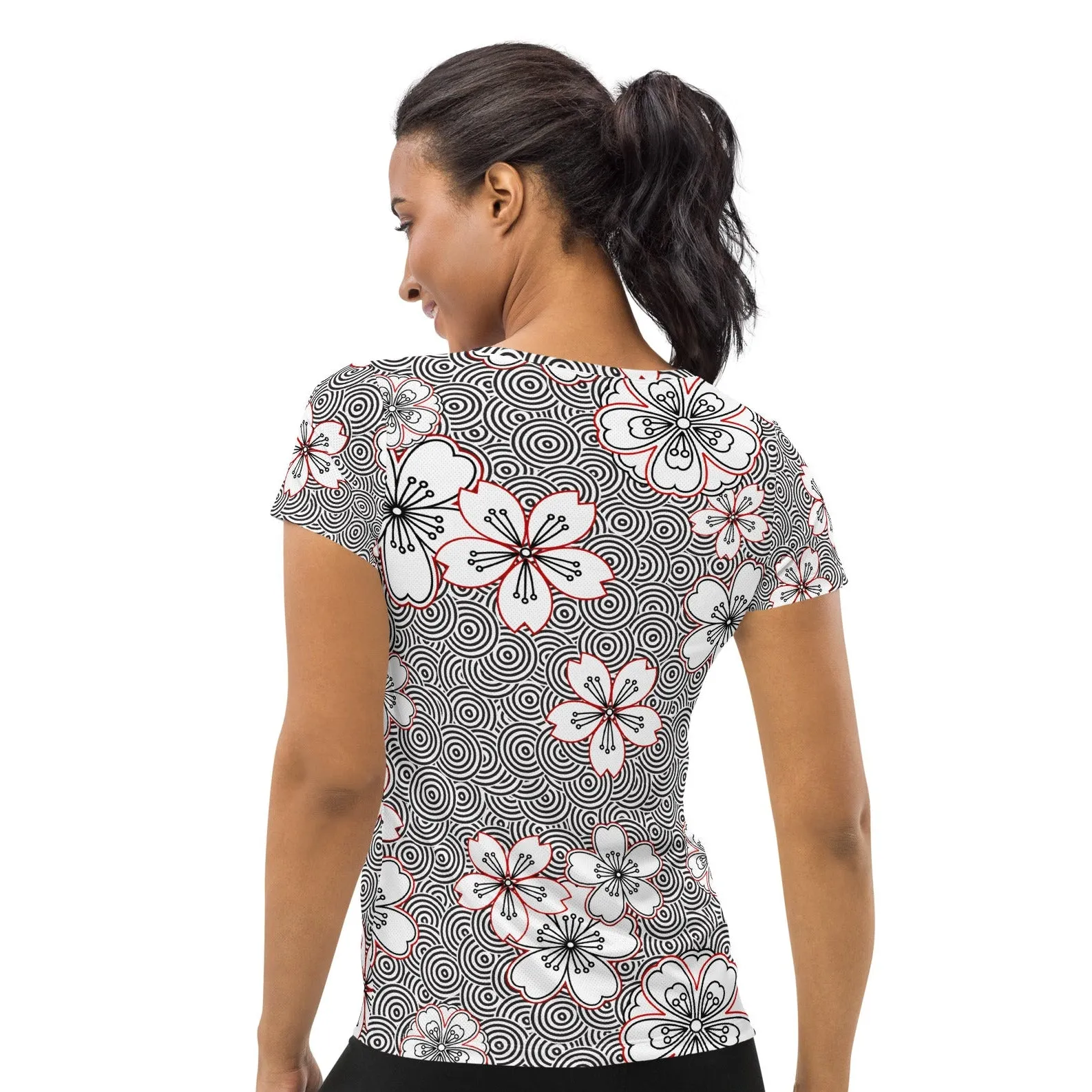 Sakura Rain Scoop Neck Tech sold by INKnBURN product image thumbnail 2
