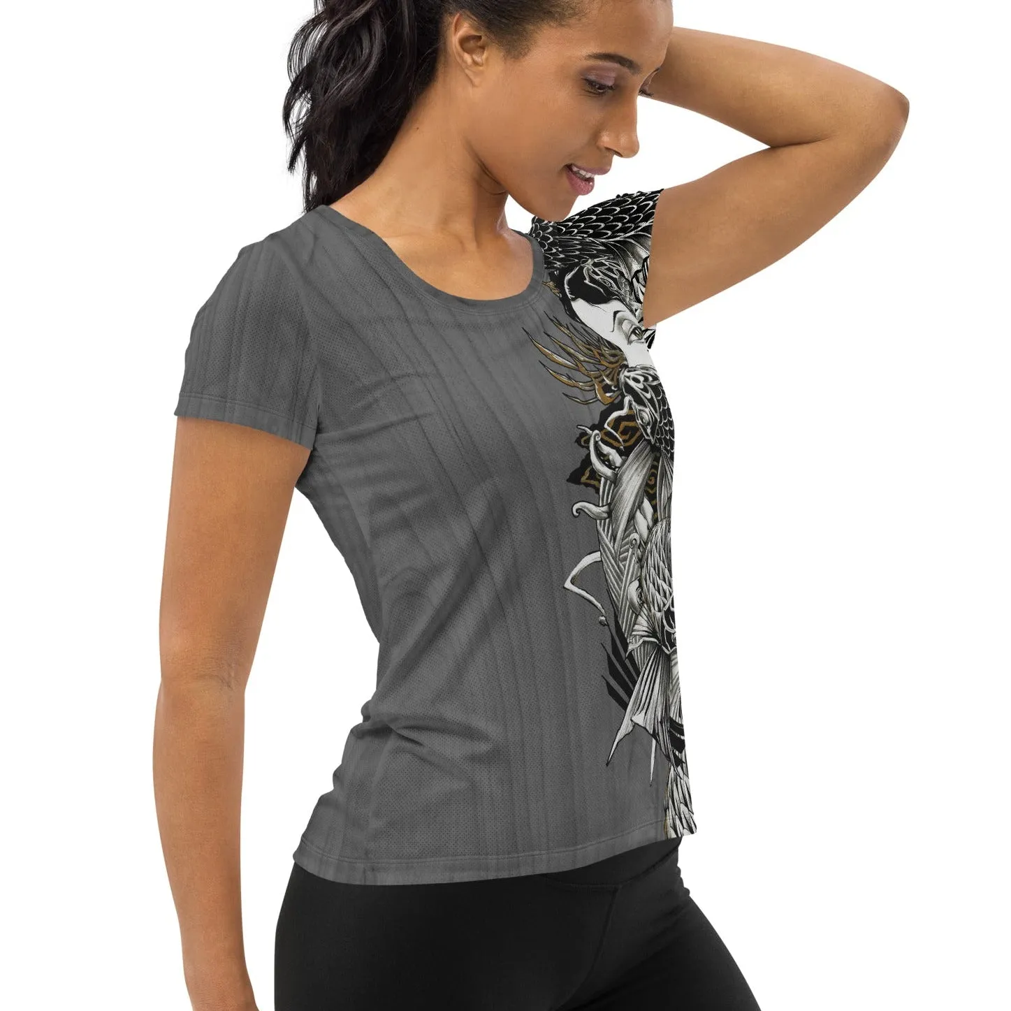 Lust Scoop Neck Tech Shirt sold by INKnBURN product image thumbnail 4