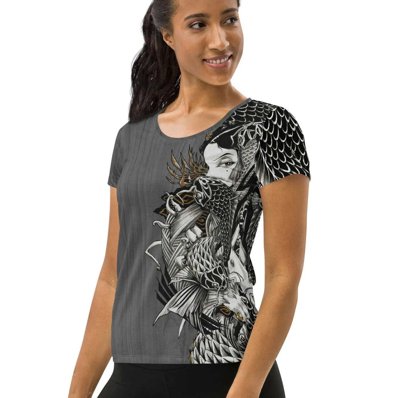 Lust Scoop Neck Tech Shirt sold by INKnBURN product image thumbnail 3