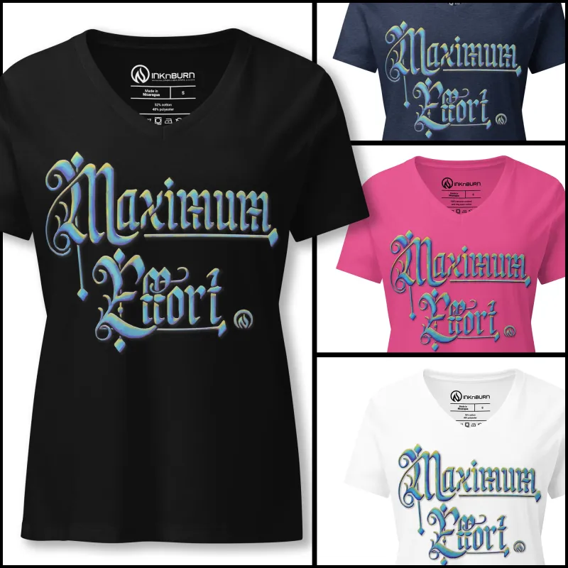 Maximum Effort Cotton V-Neck (4 Colors) made by INKnBURN