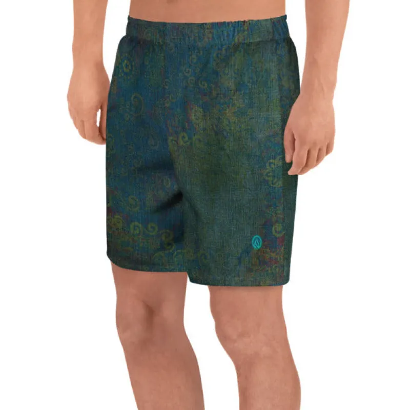 Vintage Paisley Dry ICE Unisex Shorts (6") made by INKnBURN